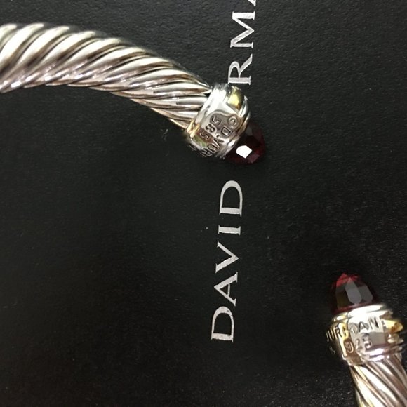 Red Crystal Sterling Silver Bracelet - Picture 4 of 4